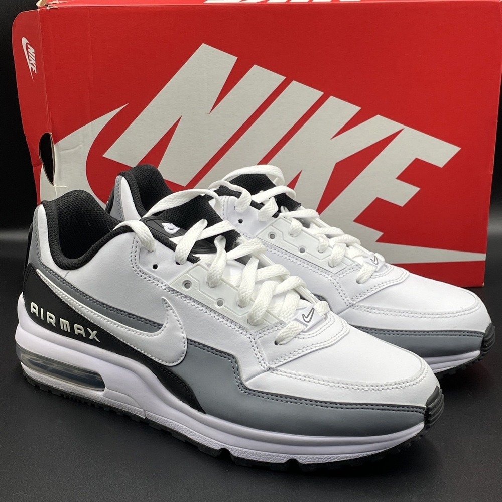 Nike Air Max LTD 3 Mens Size 9.5 White Black Grey Athletic Sneakers 687977-105